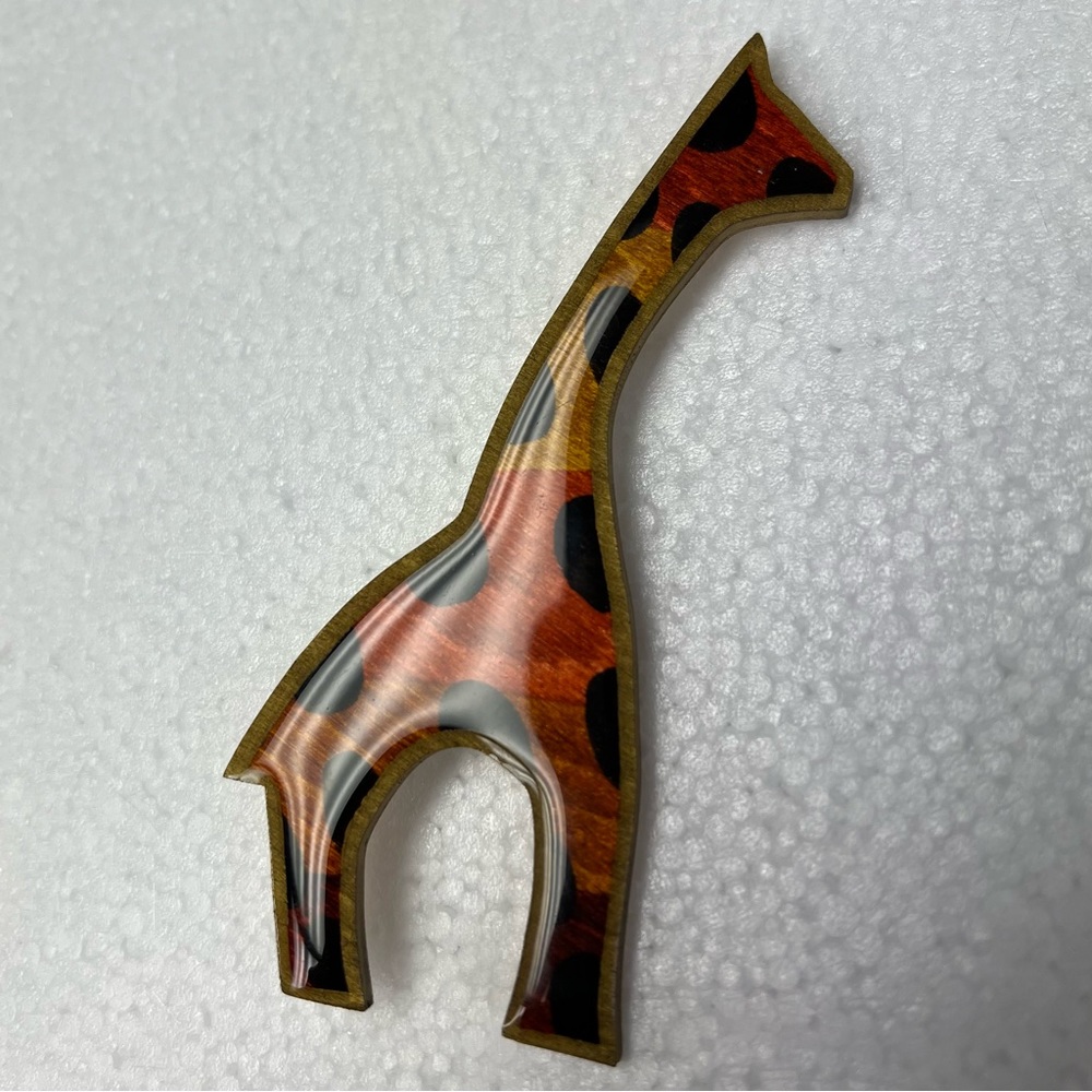Large, vintage GIRAFFE pin brooch. - Picture 6 of 10